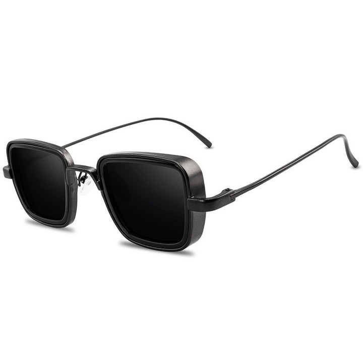 New Indian Sunglasses Men'S Retro Thick-Edge Metal Frame Trendy Sunglasses