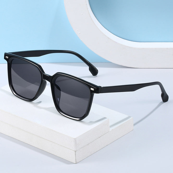 Large Frame Square Sunglasses Retro Trendy High-grade Women