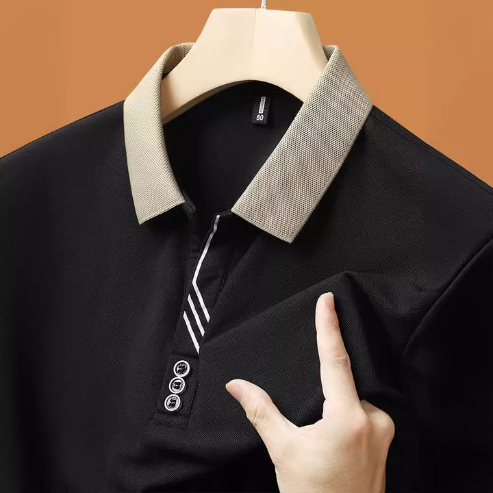 Men's Short-sleeved T-shirt Lapel Polo Shirt