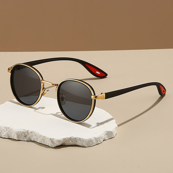 Men's Fashion Metal Sunglasses Round Frame