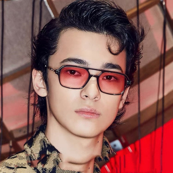Square Small Frame Simple Fashion Vintage Sunglasses