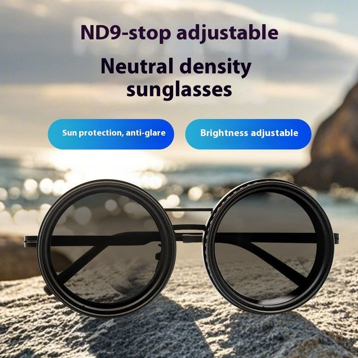 New 9-gear Adjustable High Light Transmission UV Polarized Sunglasses